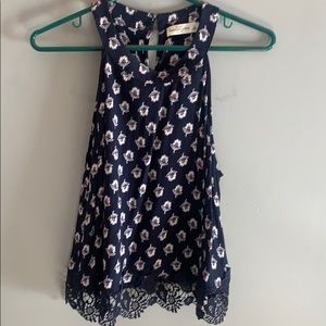 Blue Abercrombie tank